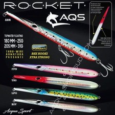 ARTIFICIALE SPINNING ROCKET 205 MM AQS NEEDLE ESCA PESCA SERRA POPPER BARRACUDA