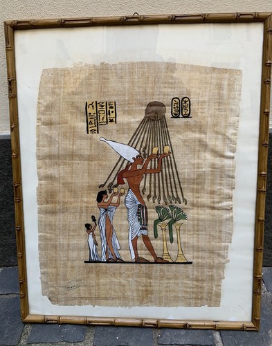 Vintage papiro egiziano - papiro,