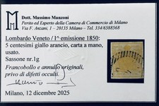 Lombardo Veneto 5 Cent Giallo