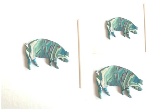 Dipinto scrofa maiale - dipinto, di