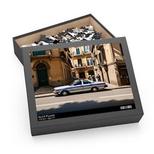 Dynamic Scene of a Police Car