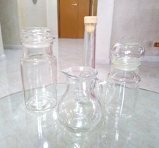 Lotto contenitori vetro cucina bottiglia bricco 