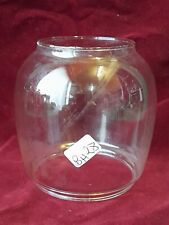 CAMPANA PARALUME VETRO TONDO RICAMBIO LANTERNA LAMPADA LUME PETROLIO.  BH28