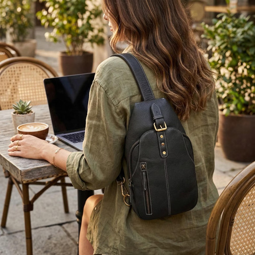 Borsa tracolla pelle - in,
