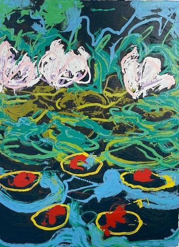 Mario schifano gigli acqua - ,