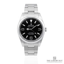 Rolex Explorer 214270 - 2011, serie completa acciaio 39 mm quadrante nero MK1