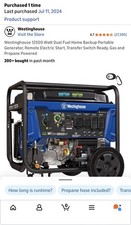 12,500w  Generator $699 Brand