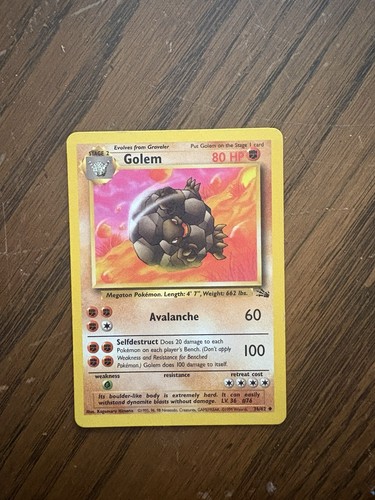 Pokémon tcg golem 62 - golem, 36/62