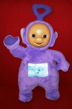 TELETUBBIES  PELUCHE ORIGINALE  42  CM  TOY TINKY WINKY VIOLA PANCIA OLOGRAFICA