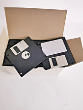 20 Pezzi Dischi 2HD 3,5", Floppy Disk - NUOVO, DOS Formattato 1,44MB Nero