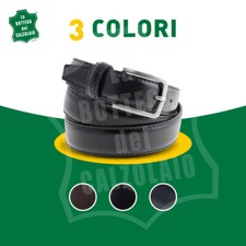 Cintura in pelle semi lucida