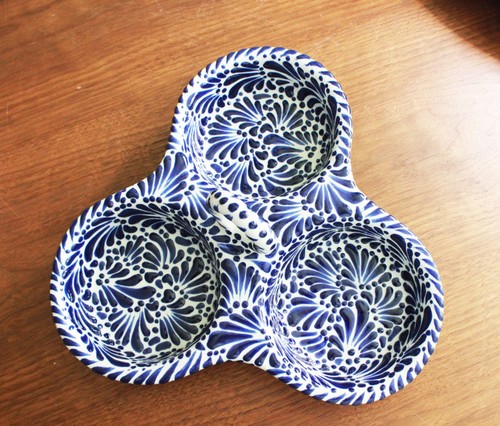 Talavera salsa bowl tripla - talavera,