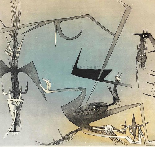 Wifredo lam 1971 acquaforte - 1971,