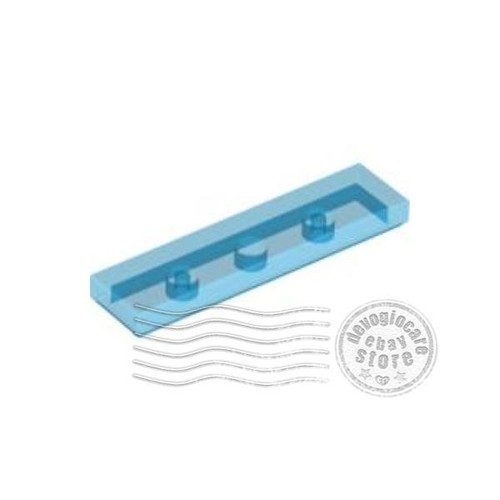 Lego 2431 piatto 1x4 blu - 4x,
