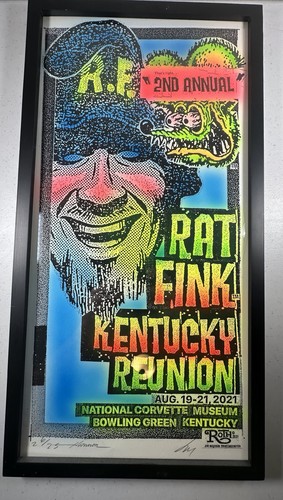 Poster incorniciato rat fink - incorniciato,