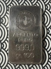 Lingotto 100 Grammi argento
