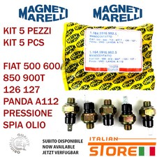 KIT 5 PEZZI FIAT 500 600 850 900T 126 127 PANDA A112 BULBO PRESSIONE SPIA OLIO
