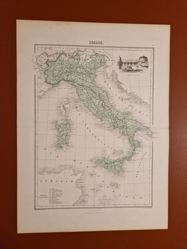 Mappa antica italia 1850 - mappa,
