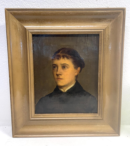 Antico quadro ritratto dipinto - antico,
