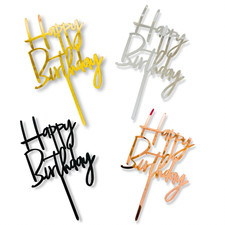 Topper per torta acrilico con