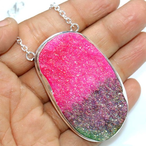 Collana druzy argento 925 - druzy,