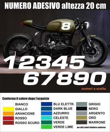 Numero adesivo personalizzato