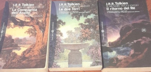 Signore degli anelli libri - anelli,