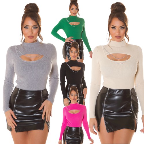 Sexy long sleeved sweater - long-sleeved,