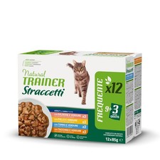 Natural Trainer Straccetti Cibo Umido per Gatti Adulti Bocconcini in salsa