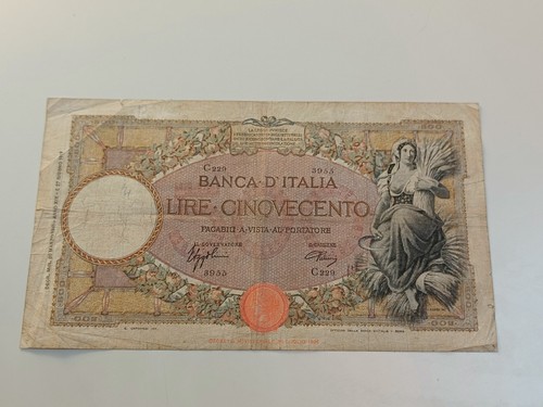 500 lire mietitrice - 500, (fascio)