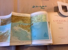 L'Italia Fisica TCI 1957 Conosci l'Italia Con carta geografica e cartine Touring