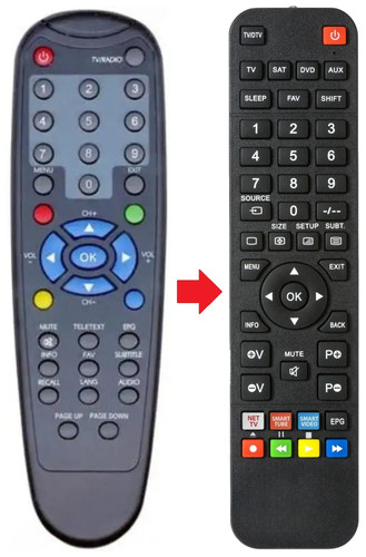 Telecomando adatto per united - adatto,
