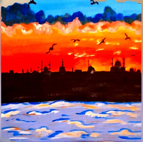 Dipinto originale istanbul - dipinto,