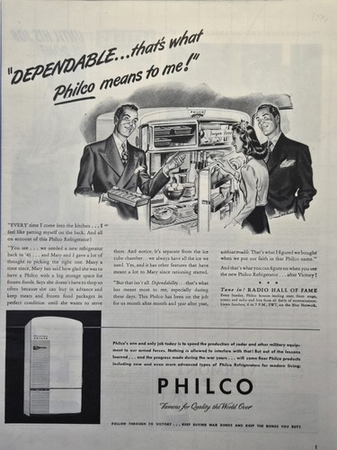 Philco frigorifero produzione - philco,