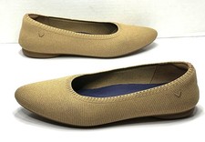 Scarpe da donna VIVAIA Tan Knit Ballerine Tamia 2.0 punta mandorla beige taglia 8,5 US