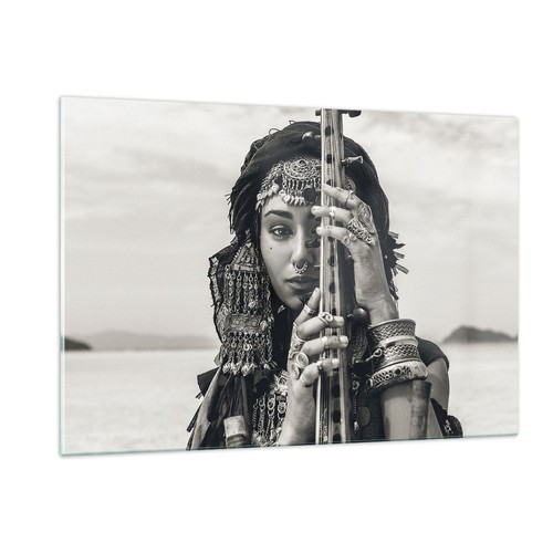 Quadro vetro 120x80cm donna - quadro,