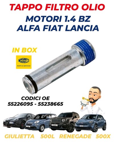 Tappo filtro olio fiat 500l - tappo,