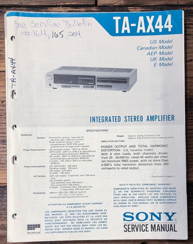 Sony ax44 amplificatore - sony,