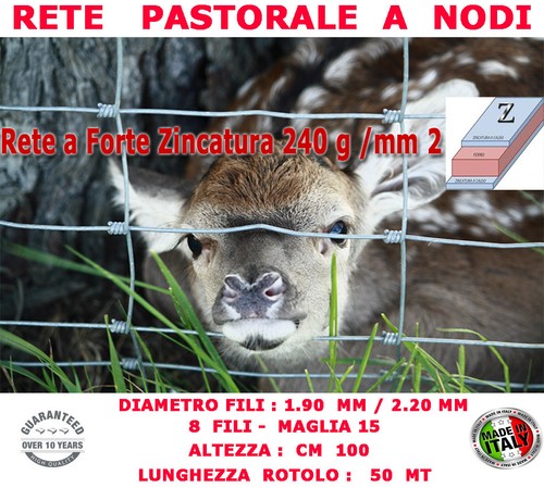 Rete pastorale per allevamento - rete,