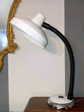 RARA LAMPADA INDUSTRIALE IN METALLO SNODABILE VINTAGE DA TAVOLO MODERNARIATO 