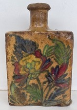 Flacone Iznik Turchia Ceramica Silicea Decorazione Floreale Vetro Piombo XVIII