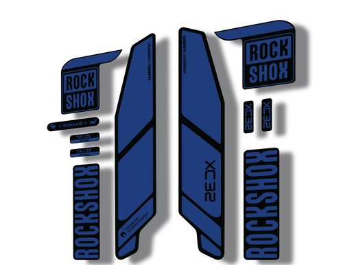 Adesivo rock shox - shox, xc32