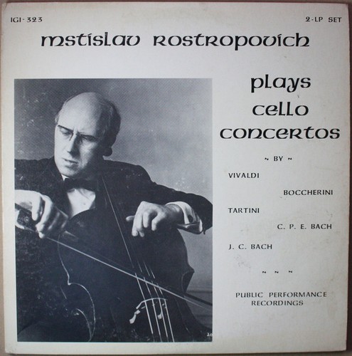 2lp mstislav rostropovic plays - 2lp,