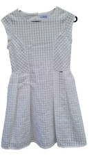 Abito estivo foderato Mayoral bambina bianco stampa waffle 12 anni (152 cm)