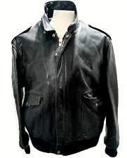 Giacca in pelle Schott Stile Motociclista Da Uomo Colore Nero Tg XL Con Tasche