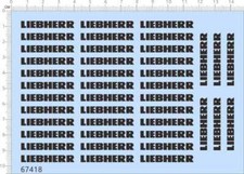 Decalcomanie 1/50 LIEBHERR per