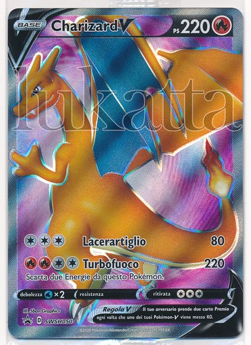 Carta pokémon charizard - v,