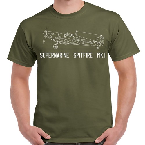 Shirt spitfire 1 verde - t-shirt,