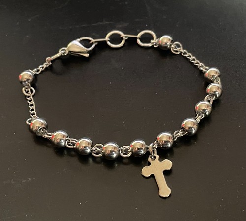 Bracciale con croce - , catena