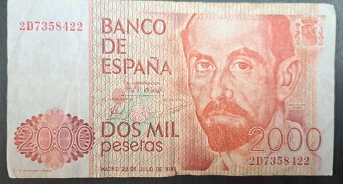1980 spagna 2000 pesetas - pesetas, p159